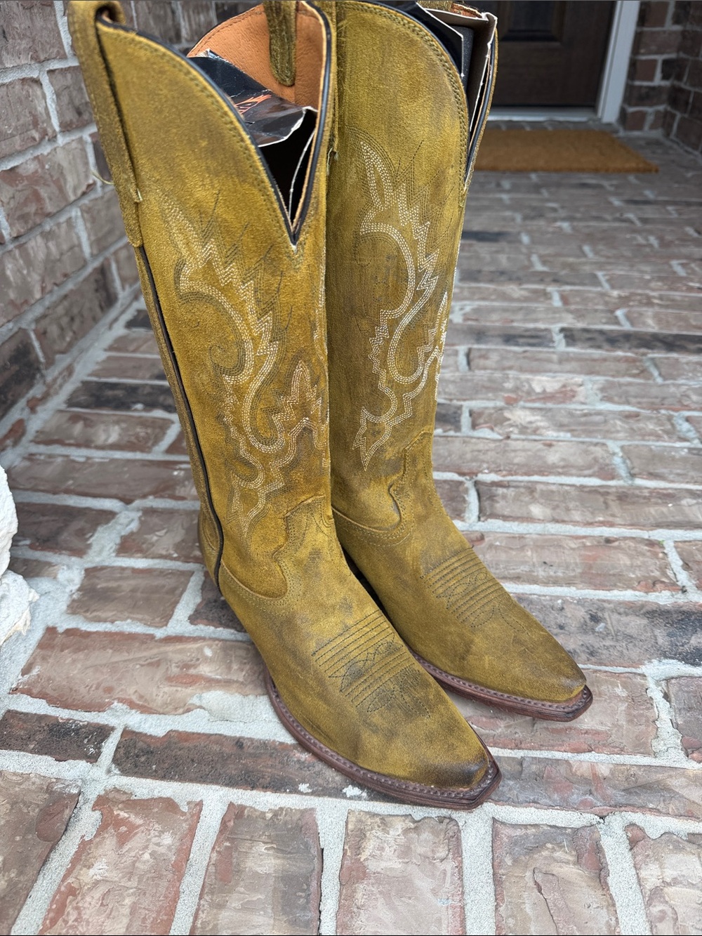 Freebird Olive Suede Woodland Boots - Picture 8 of 9